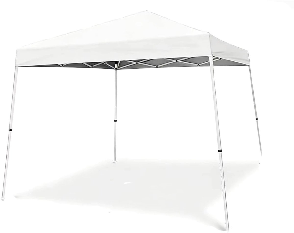 Opvouwbare Partytent - 3x3m Pop-Up Canopy met 150D Oxford Doek, Stevig Frame - voor tuin, strand en camping - Metaal en Polyester