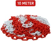 Mexxo afzetketting 10 meter - Rood / wit - Kunststof - Binnen & buiten - Schakels 6 mm