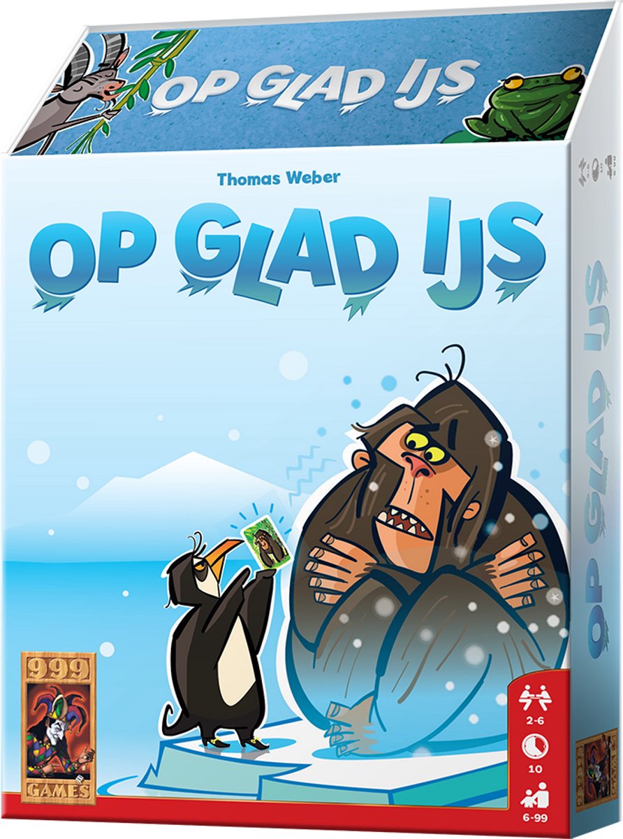 999 Games - Op Glad IJs - kaartspel - Spannend reactiespel met grappige kaarten!