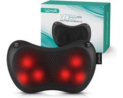 SnelShoppen - VOYOR Rug en Nek Massager YZ100-EU - Elektrische Massageapparaat voor Spierontspanning, Draagbaar, Verstelbare Intensiteit, Ergonomisch