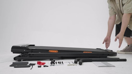 ROBORE X5FD klappbares Walking Pad Laufband mit echter 0–40 % Steigung, verlängerte Handläufe, 1–10 km/h, max. 159 kg Belastbarkeit, geräuscharm unter 45 dB