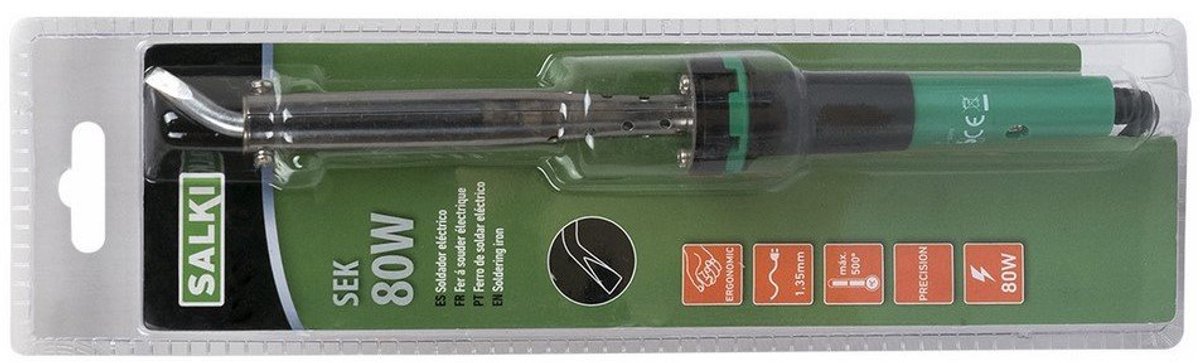 SnelShoppen - Salki 8500080 Soldeerbout 80 W - Professioneel Soldeergereedschap voor Elektronica, Hobby en Reparaties - Betrouwbaar en Krachtig