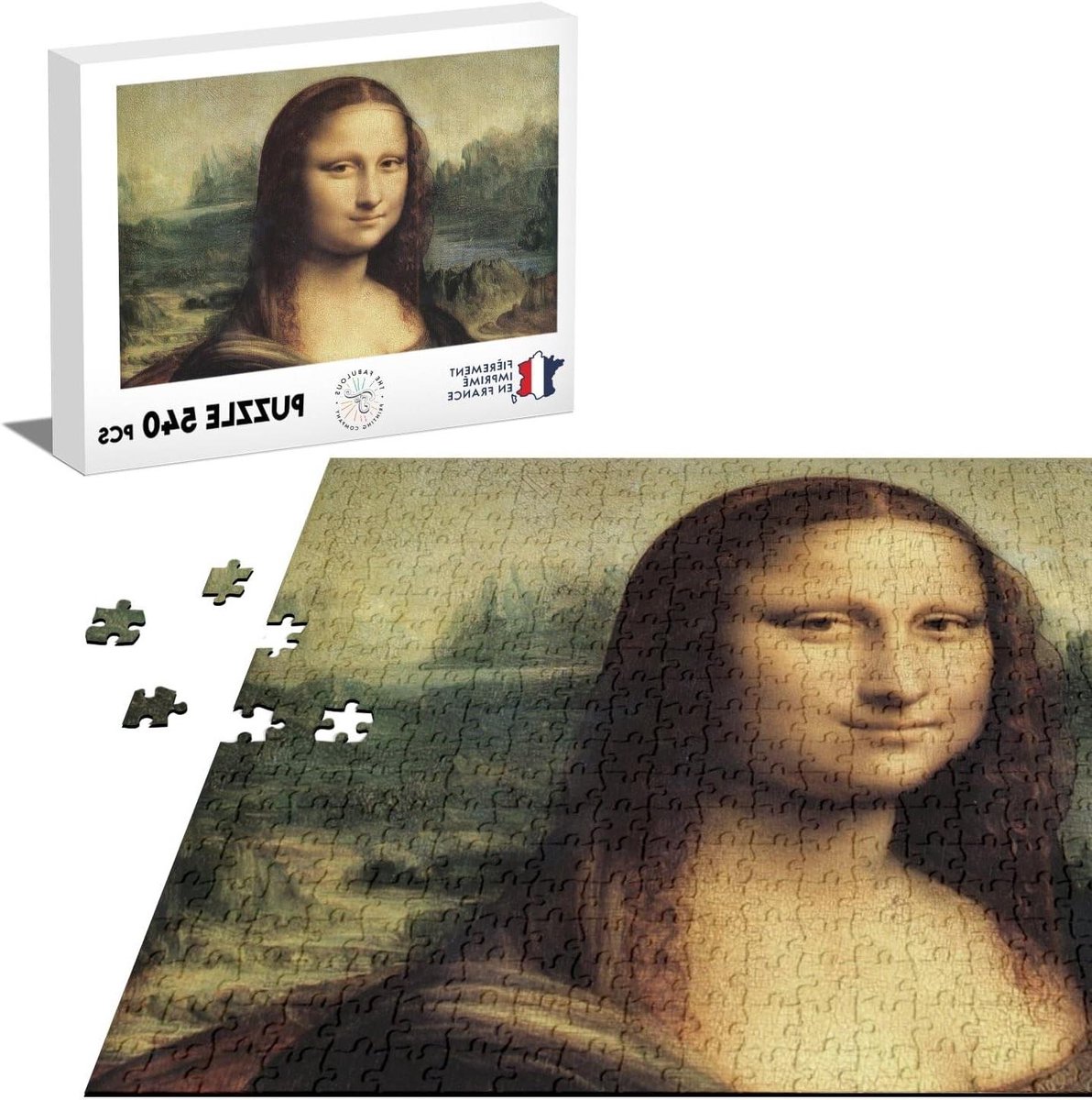 Klassieke Puzzel - Legpuzzel Meesterwerk - Ontspannend Tijdverdrijf - Gedrukt in Frankrijk - 540 Stukjes - Meerdere Kleuren