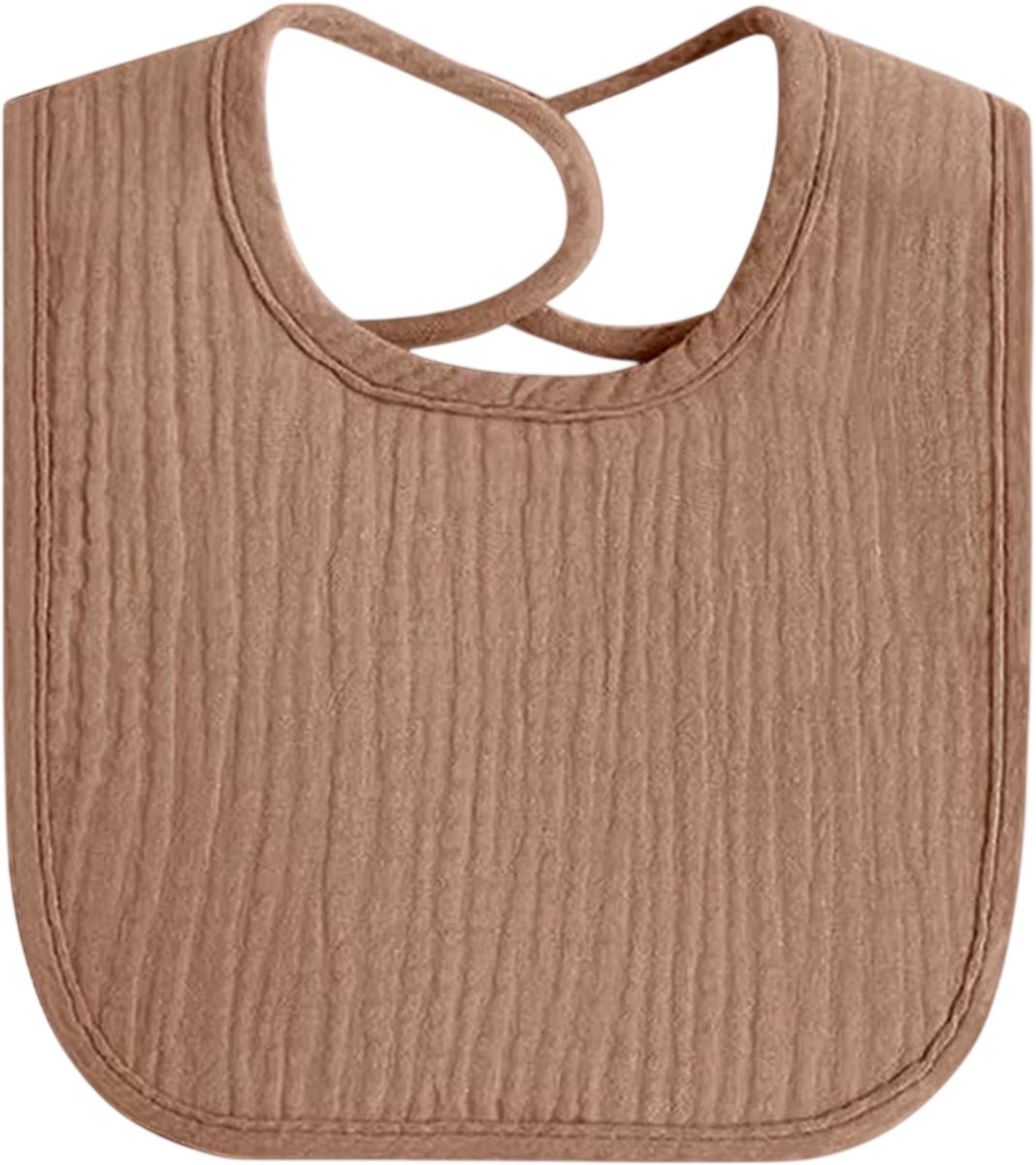Mousseline Baby Slabbetjes – Zachte Katoenen Kwijlslab, Absorberend Tandjes Slabbetje voor Pasgeboren Baby’s, Herbruikbare Voedingsslab Unisex - Bruin