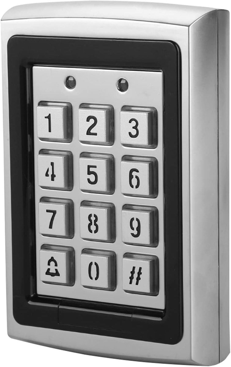 Standalone Toegangscontrole met RFID 125KHz en Blauw Verlicht Toetsenbord voor 1000 Gebruikers - Beveiliging, Toegangsbeheer, Draadloze Technologie