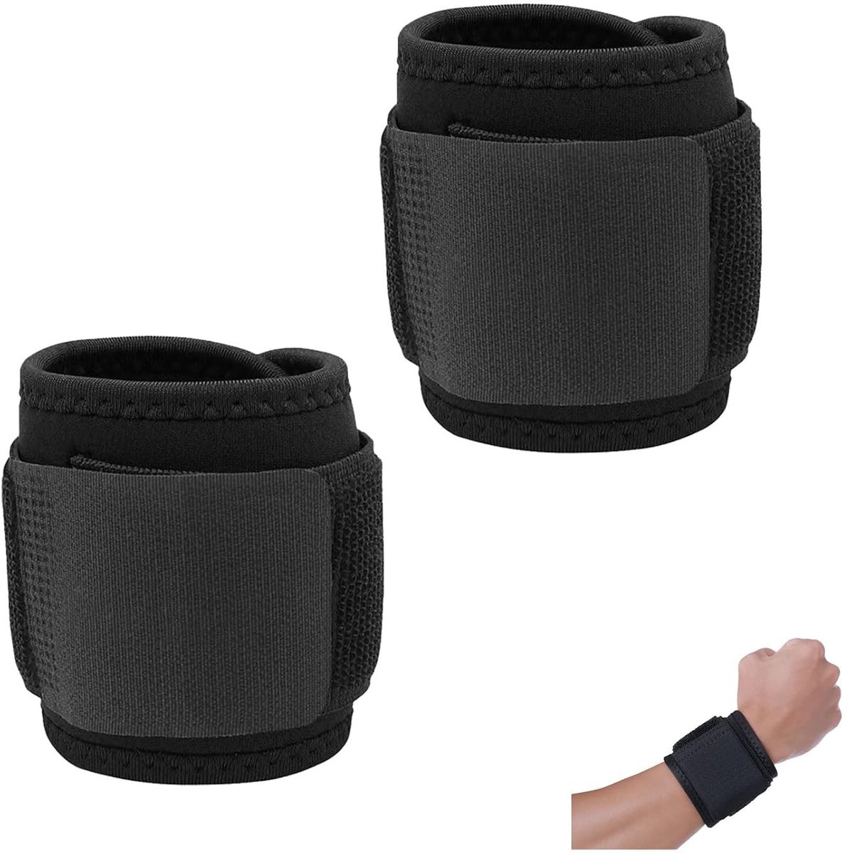 Verstelbare polsbandages voor krachttraining, polsondersteuning en stabiliteit voor elke polsmaat in de sportschool