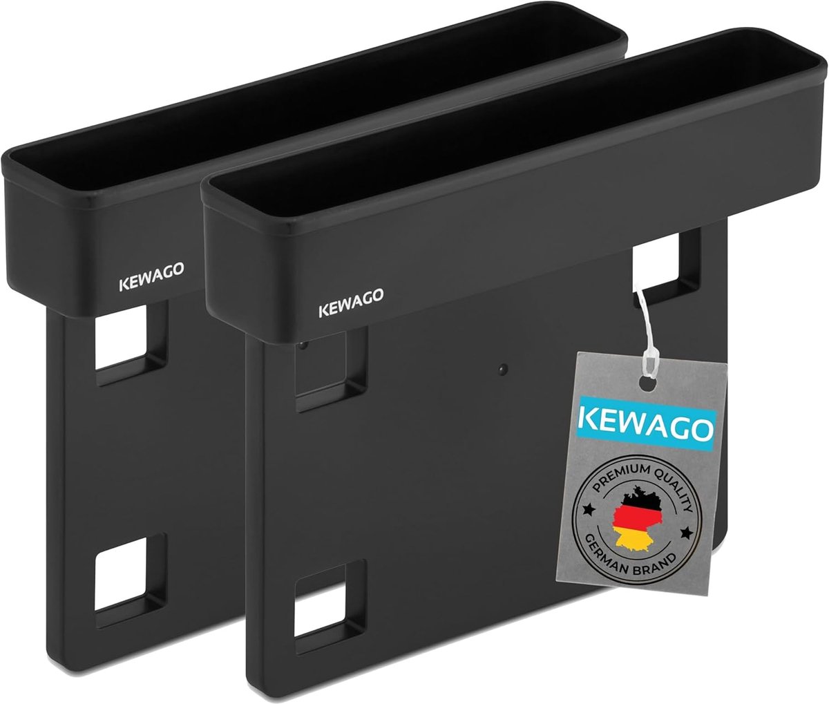 SnelShoppen - 2-pack auto-organizer voor middenconsole - Auto-opbergaccessoire voor tussen autostoel en middenconsole - Praktische bekerhouder uitbrei