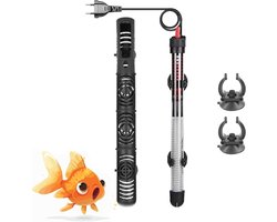Aquarium Verwarmer - Viskom Verwarming - Water Temperatuur - Instelbaar Thermostaat - 200 Liter - Zwart