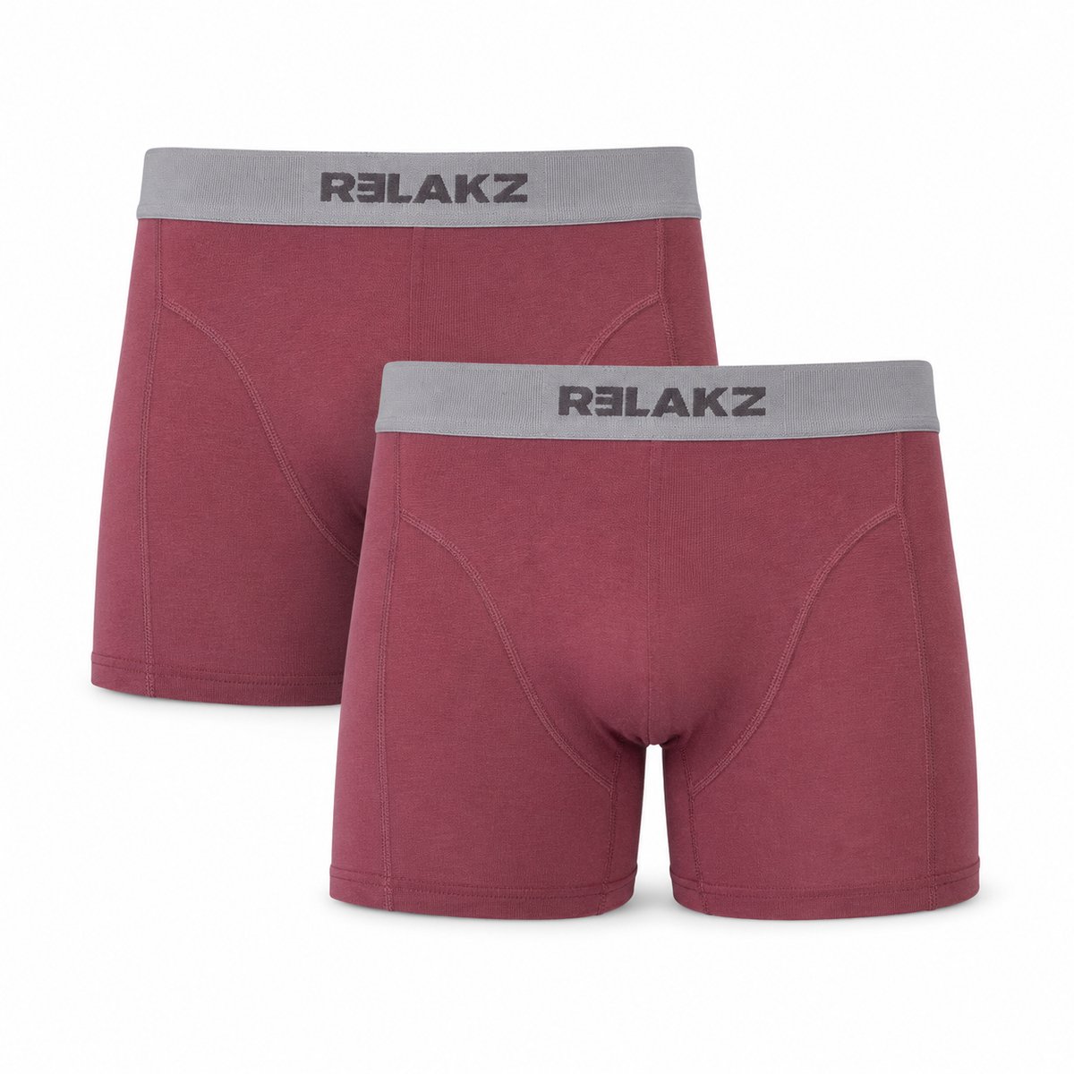 RELAKZ Heren Boxershorts Lenzing Modal 2-pack Roan Red M
