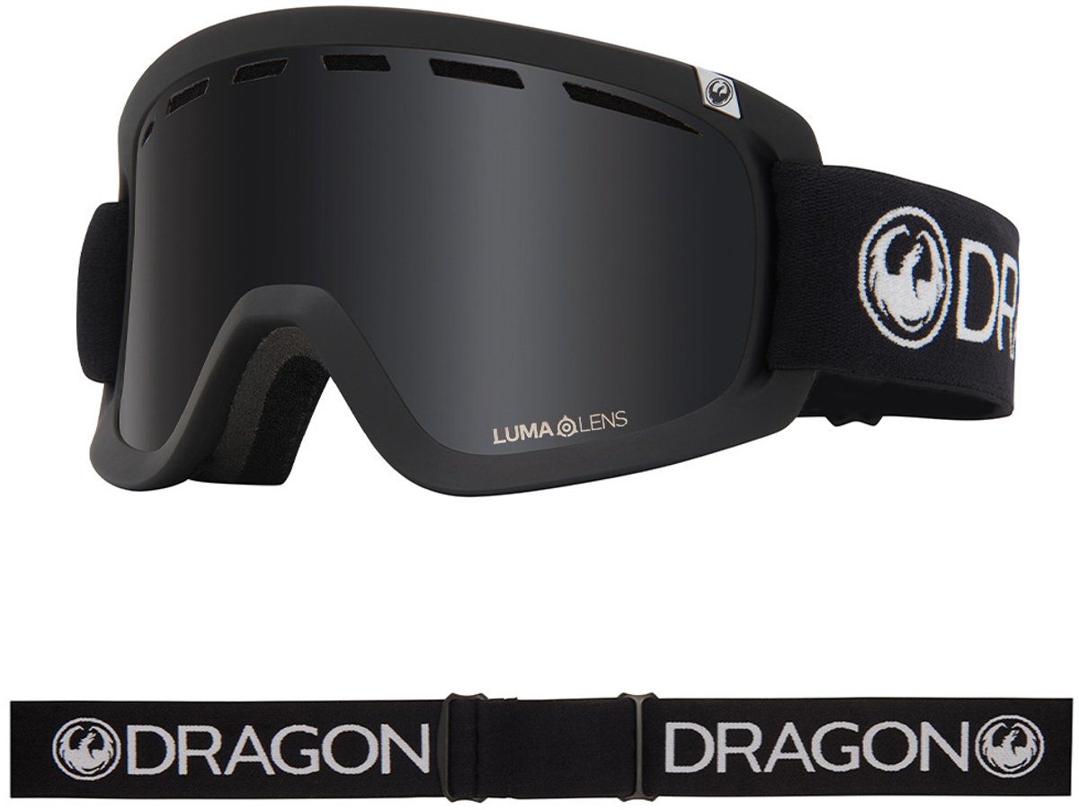 Dragon Alliance D2 Skibril - Black/Dark Smoke