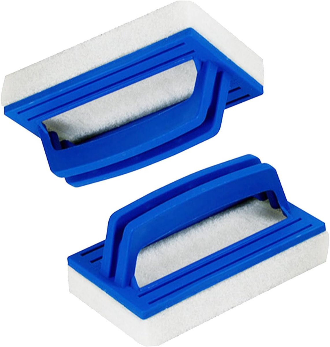 2 stuks zwembadbodemborstel, spons, zwembadreiniger, linerborstel, waterlijn, plastic zwembadborstels met handvat voor het reinigen van zwembaden, spa's, badkuipen en wanden