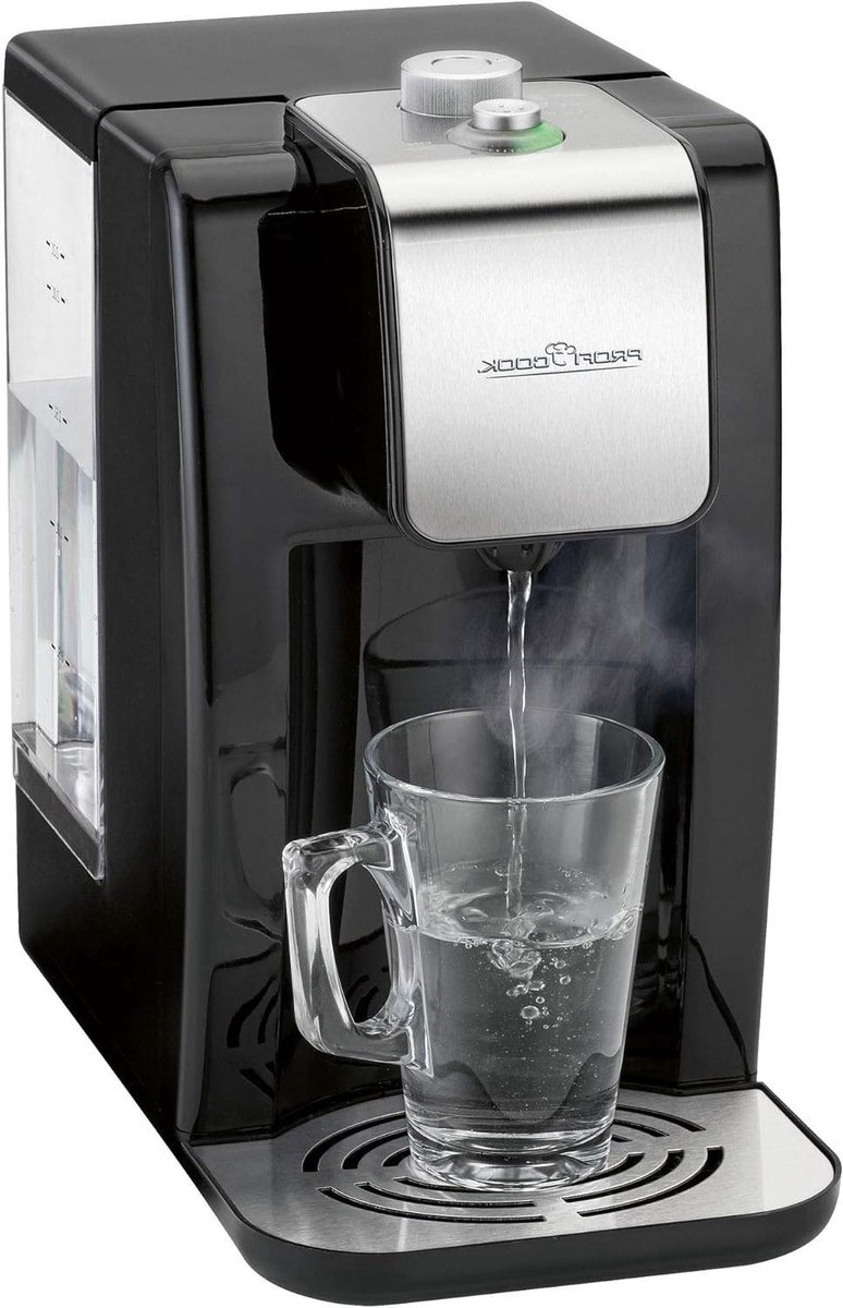 Heetwaterdispenser - Waterkoker - Snel Dranken Maken - Direct Heet Water - 2.2 Liter - Roestvrij Staal Zwart