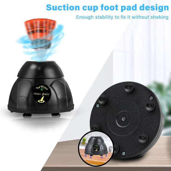 Mini Vortex Mixer - Laboratorium Schudder - Vloeistoffen Mengen - Snelle Mengtijd - 50 ml - Wit van MINI — afbeelding 3