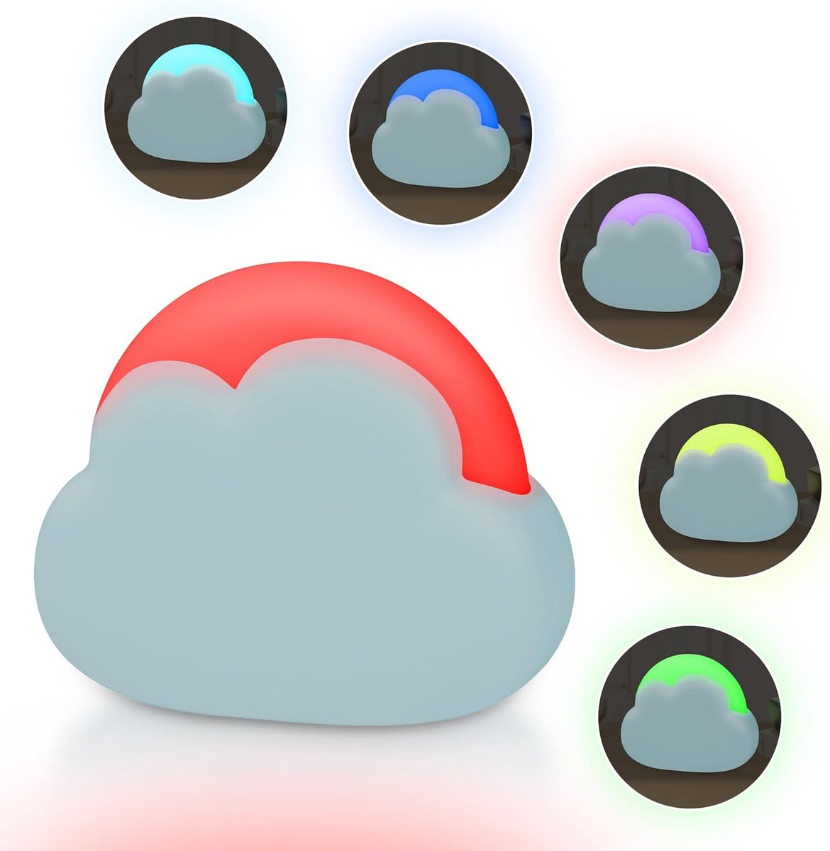Night Light Cloud with Color Change, Rechargeable, Timer, LED Sleep Lamp (Blue) - ShopVlot