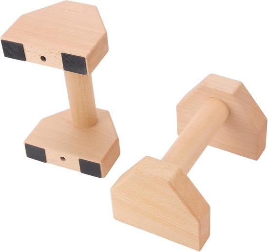 Piralettes Houten Parallettes - Handgrepen Push-ups - Kracht Training - Massief ...
