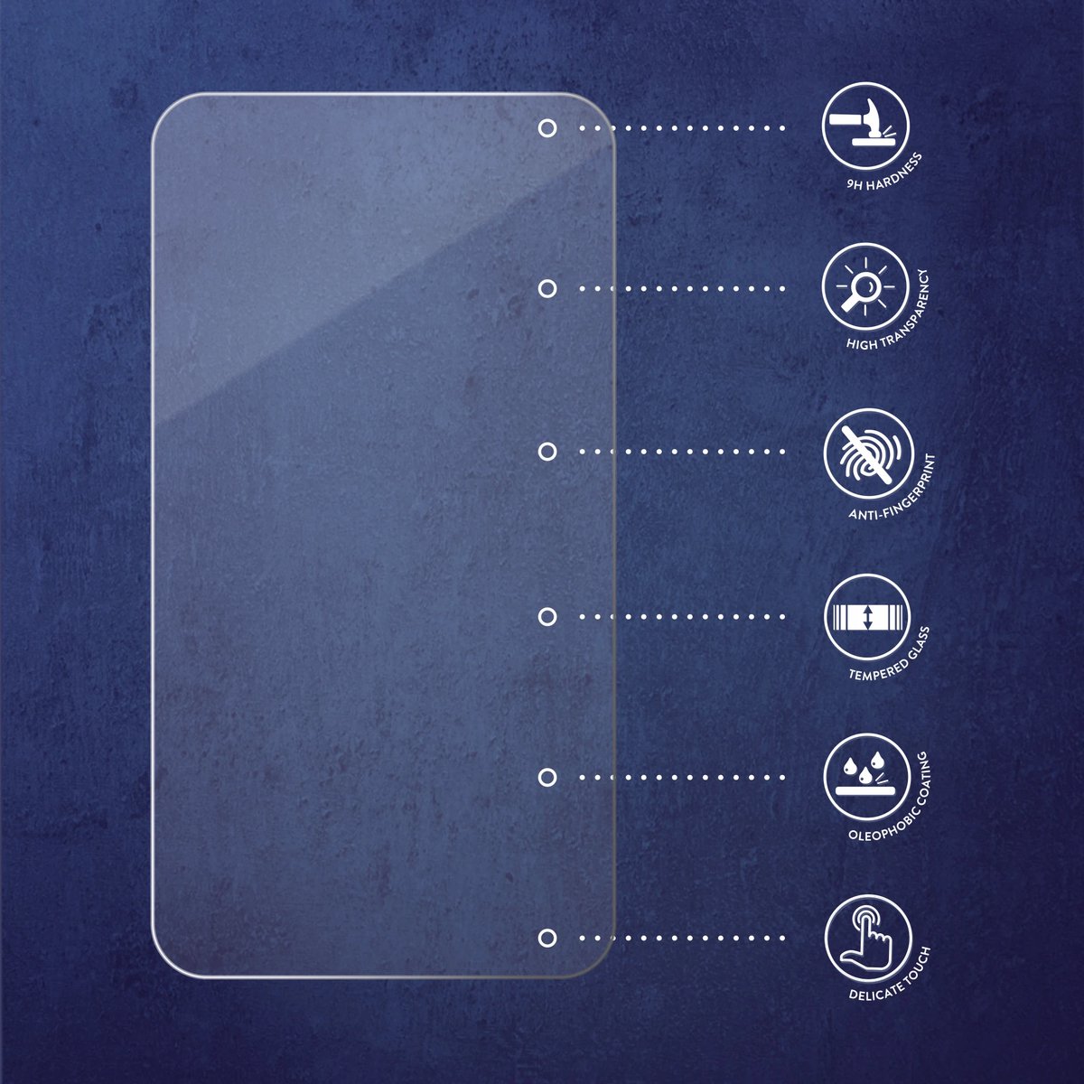 Savvies - Glas Screenprotector voor Ronde Displays (ø: 41.5 mm) - Gehard Beschermglas 9H 3 Stuks