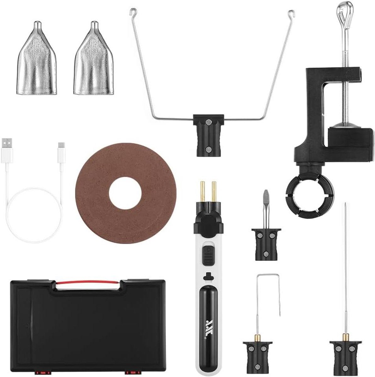 Piepschuimsnijder Accu - Warmdraadsnijder Elektrisch - Modelbouw Hobby - Snelle Opwarming 5 Sec - Max 550 Graden - Metallic