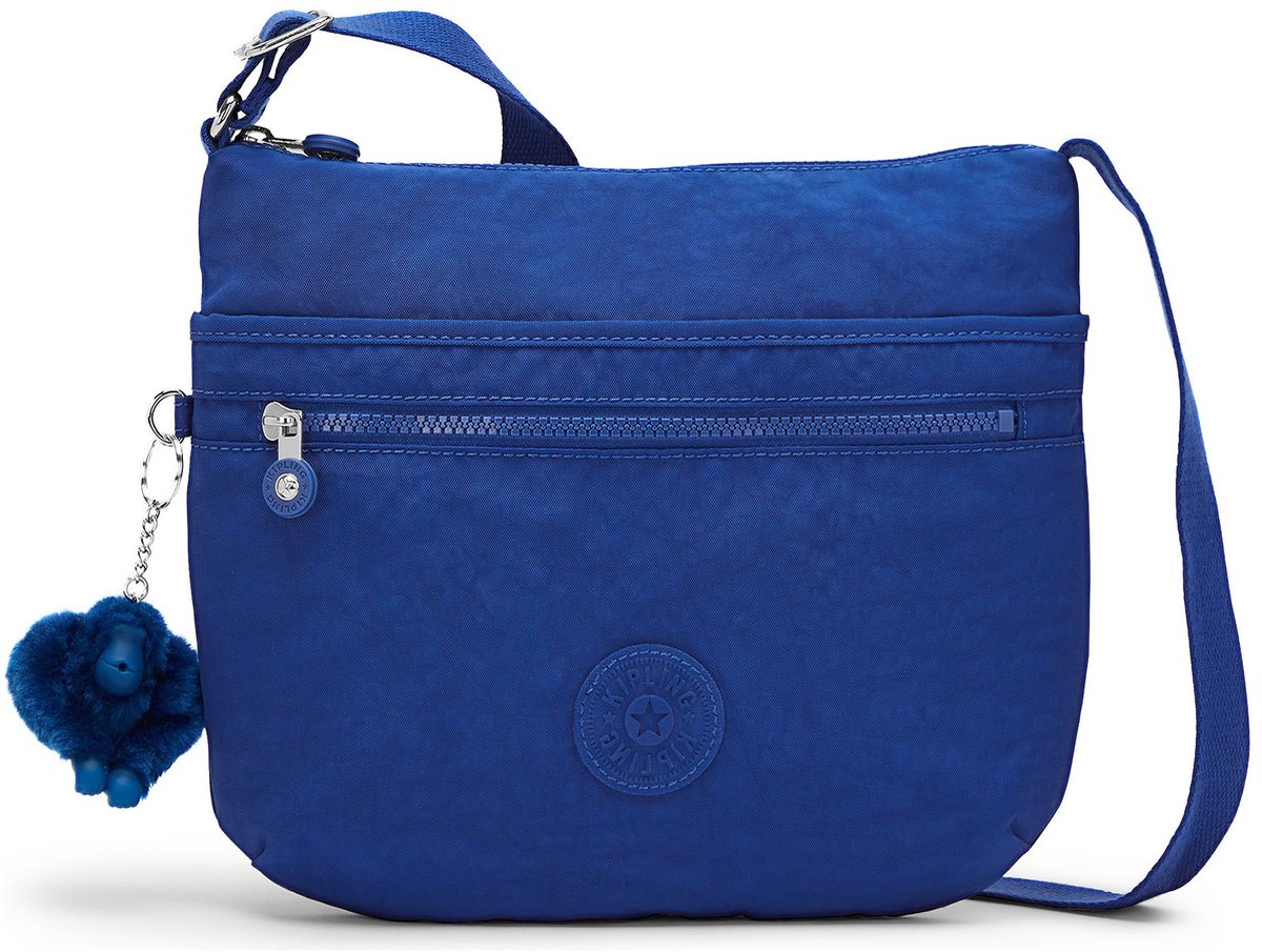 kipling schoudertas Basic Eyes Wide Open Arto Shoulderbag Blazing Blue blauw