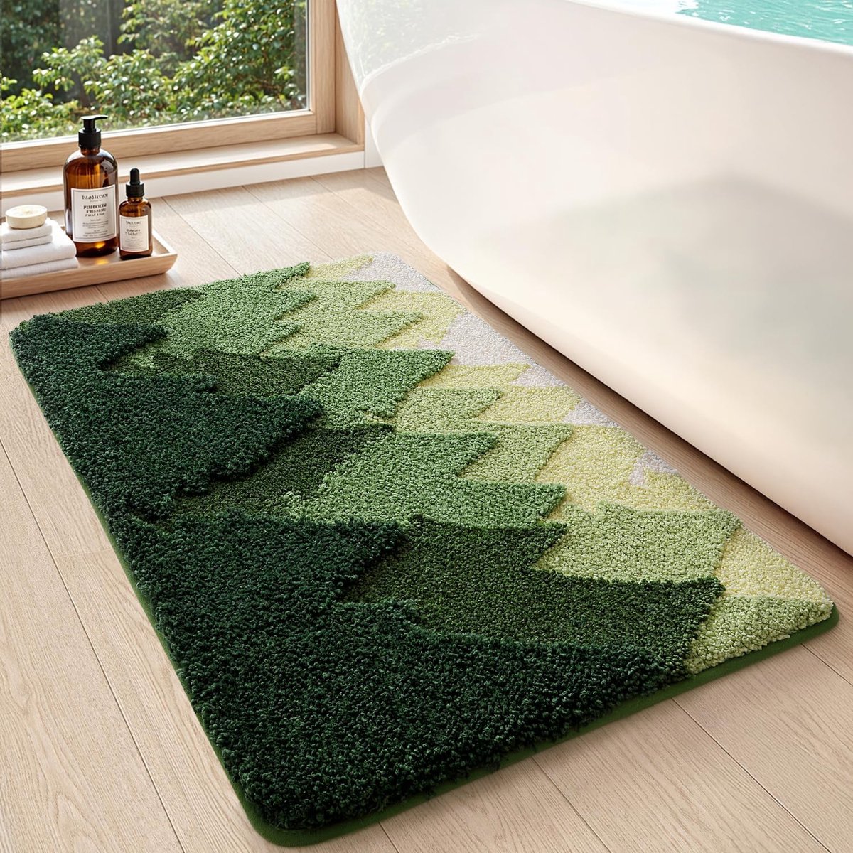 SnelShoppen - DEXI Badmat 40 x 60 cm, Antislip, Zacht, Absorberend, Wasbaar, Badmat voor D