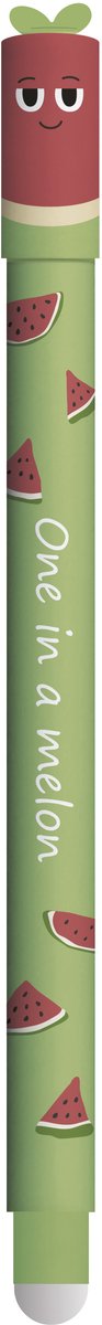 Eberhard Faber Gelpen ENuity Erase-It Watermelon schrijfkleur blauw Tekst One in à melon - EF-582157