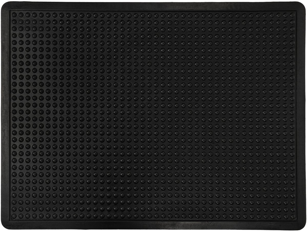 ANRO Anti-vermoeidheidsmat Zwart 90x120cm – Werkplekmat Sta-mat Ergonomisch Antislip Keukenmat