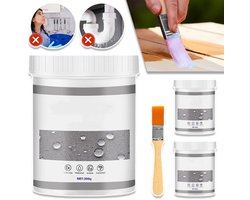 300g Waterdicht Isolerend Afdichtmiddel 2-Pack - Transparant Temperatuurbestendig (-30°C Tot 120°C) Eenvoudig Aan Te Brengen - Dicht Dak- Muur- En Leidinglekken Permanent Af