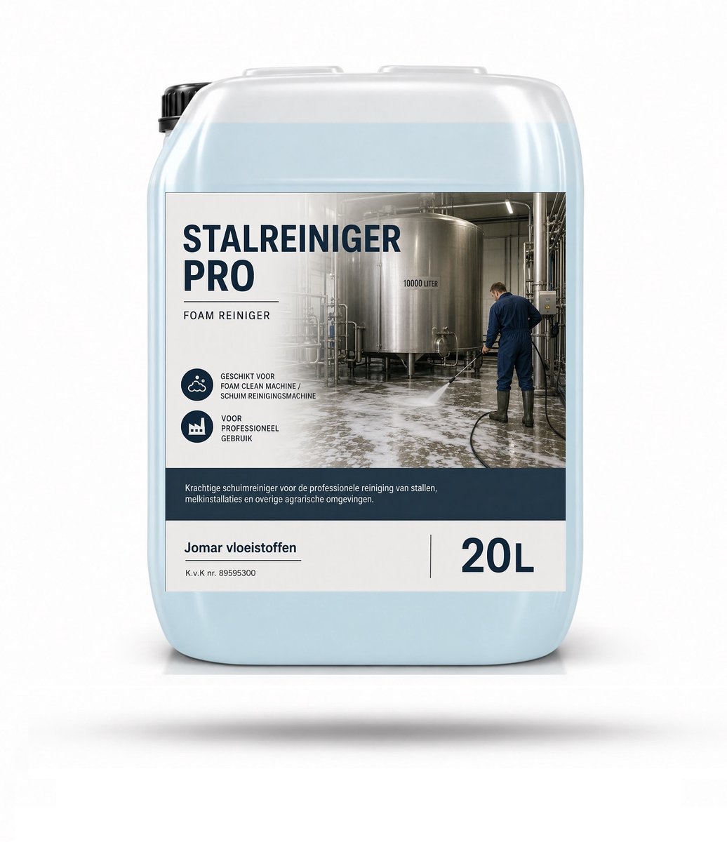 Stalreiniger - foam - schuim - 20 liter - Professioneel Cleaner - Industriereiniger - agri - melkstalreiniger