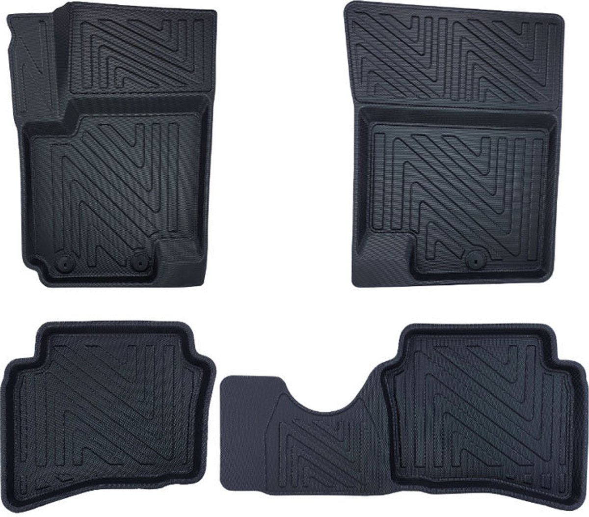 Rubbermatten Kia Soul 2009-2013 (complete set) - Premium carbonlook