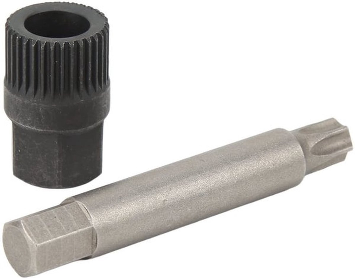 Moersleutel Kit 75 mm - Dynamo Sleutel - Generator Riemschijf - 33 Tanden - Gegroefd - Professioneel Gereedschap