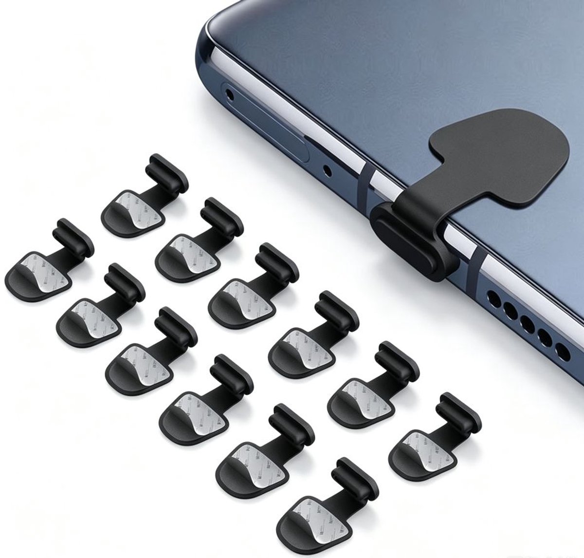 Stofdopjes voor Smartphones - 10-Delig Universele Set - Geschikt voor USB-C (Type-C) - Stof en Vochtwerende Bescherming