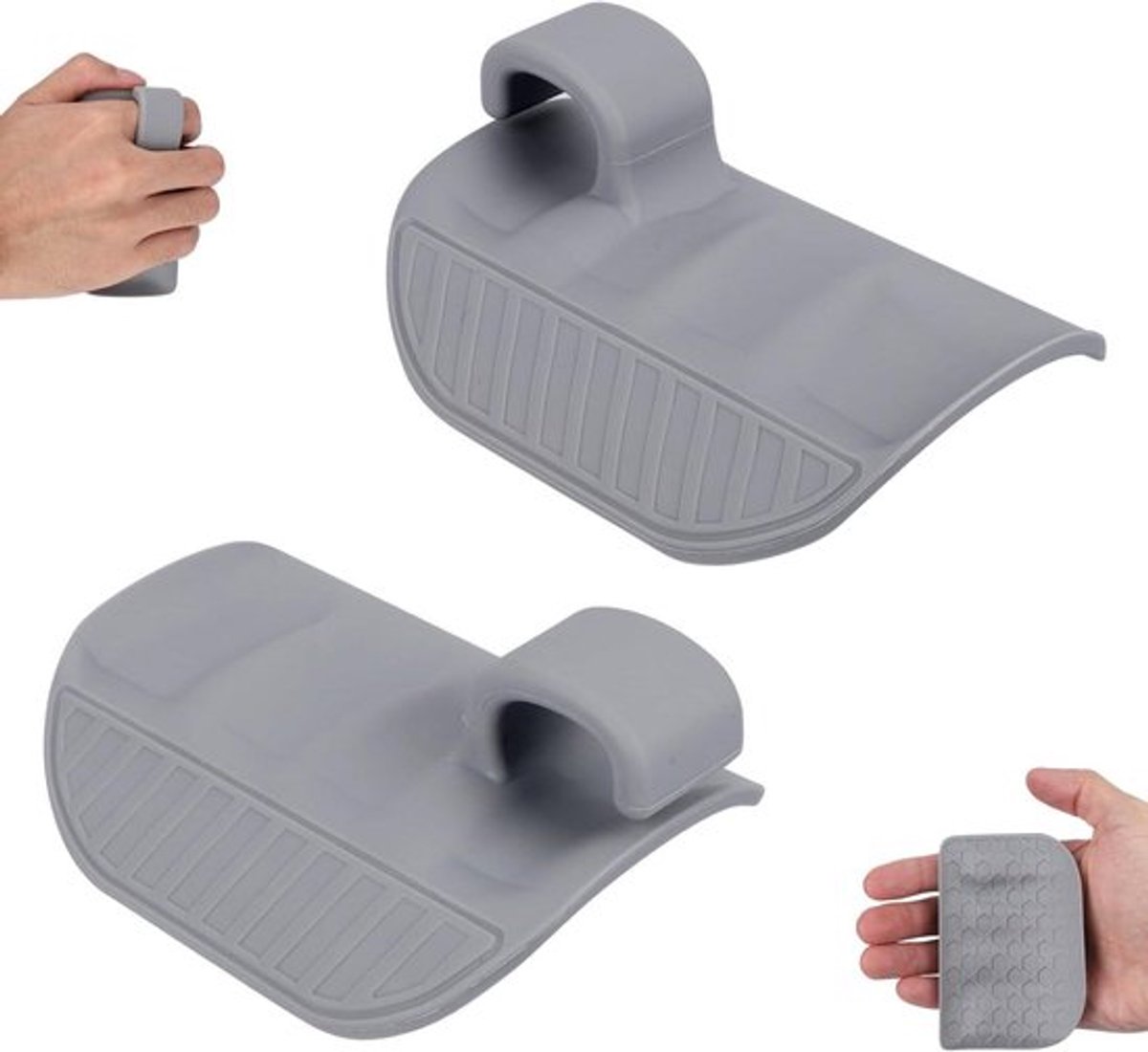 Antislip Handgrepen voor Gewichtheffen - Siliconen Handbeschermers voor Deadlift en Pull-Up Training - Verbeterde Handpalmbescherming - Mannen en Vrouwen