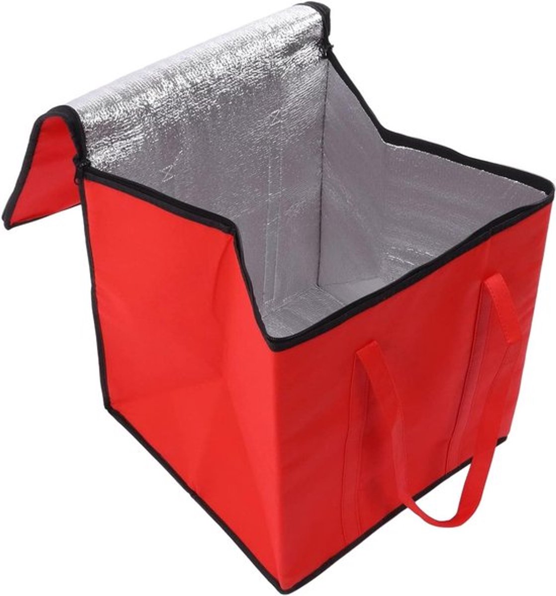 Thermische opvouwbare draagtas voor bevroren voedsel met ritssluiting - Isolatie voor catering en voedseltransport - Grote maat 40 x 40 x 45 cm