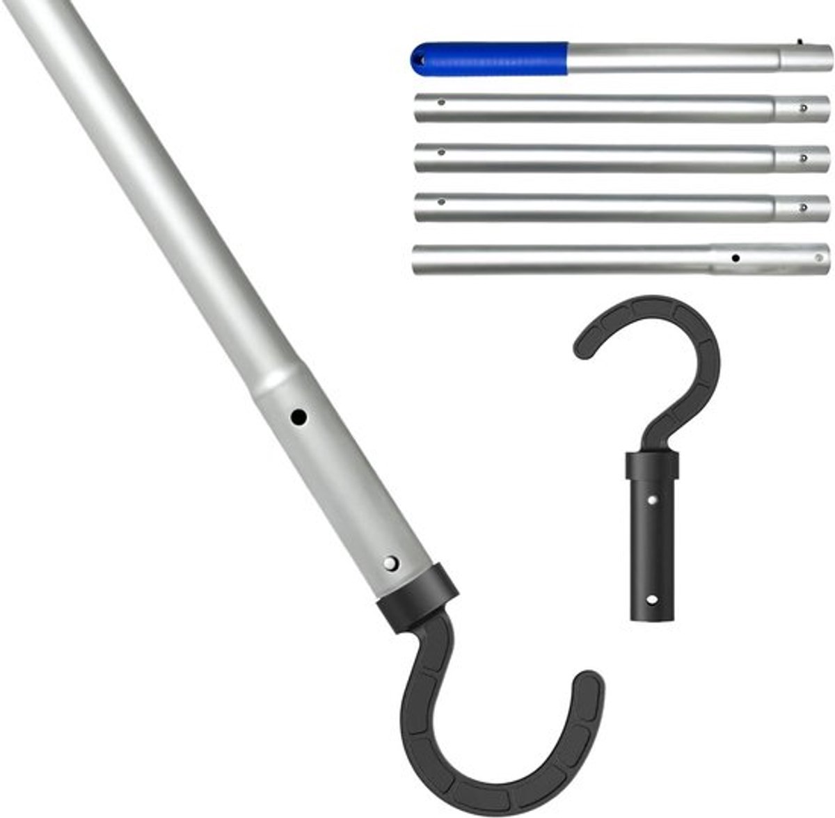 Haak voor Poolreinigingsaccessoires met Telescopische Stang - Verstelbaar van 35 cm tot 185 cm