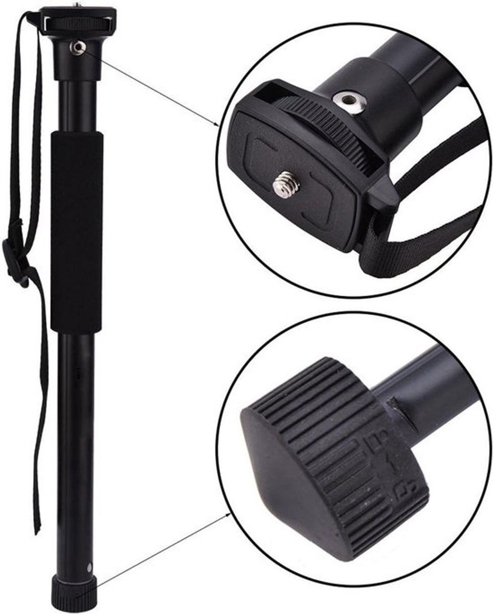 Intrekbare Camera Stand Stabilizer Aluminium - Fotografie Staand - Draagbaar en Verstelbaar