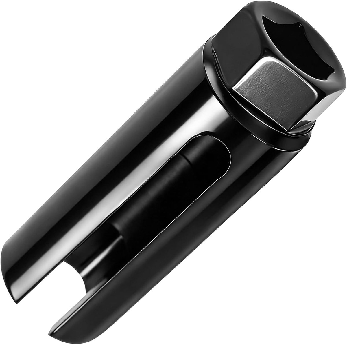 22 mm Lambda probe steeksleutel met zijkabelsleuf, 1/2 inch aandrijving, offset gereedschap voor auto en motor om bekabeling te beschermen en eenvoudig te gebruiken