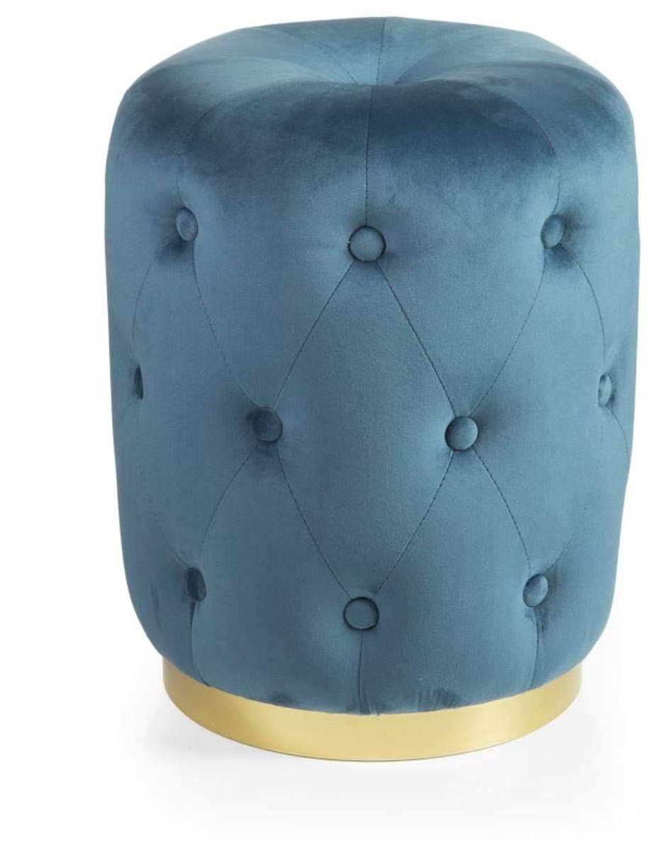 SnelShoppen - Gewatteerde Zitzak Suède Blauw L - Comfortabele Lounge Zak voor Feest, Tuin, Camping, Kinderen
