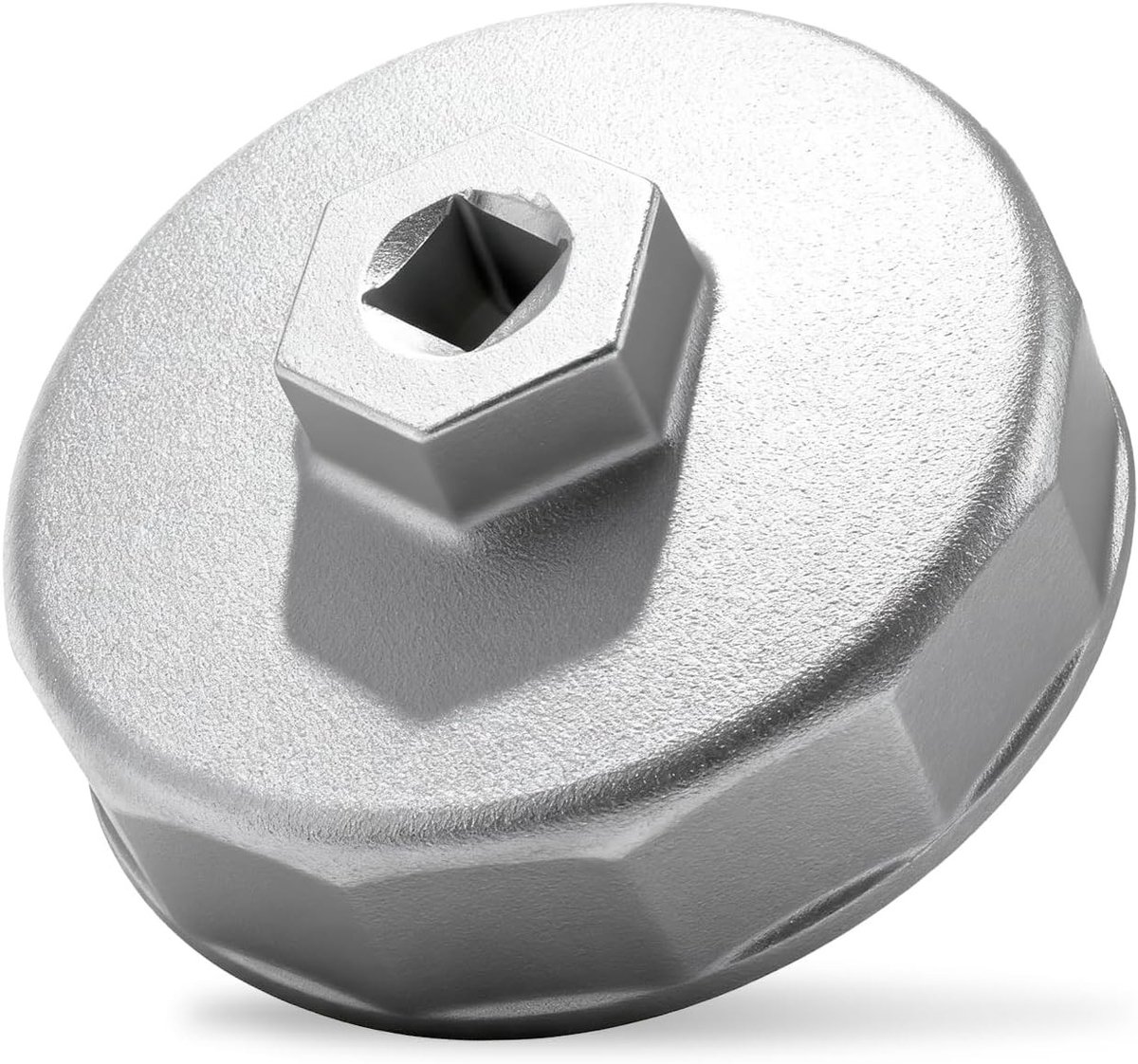 Oliefiltersleutel 74 mm - 3/8 inch aandrijving, 14 groeven - aluminium oliefiltergereedschap voor Volkswagen, Audi, Mercedes-Benz, Porsche, Ford en Mazda