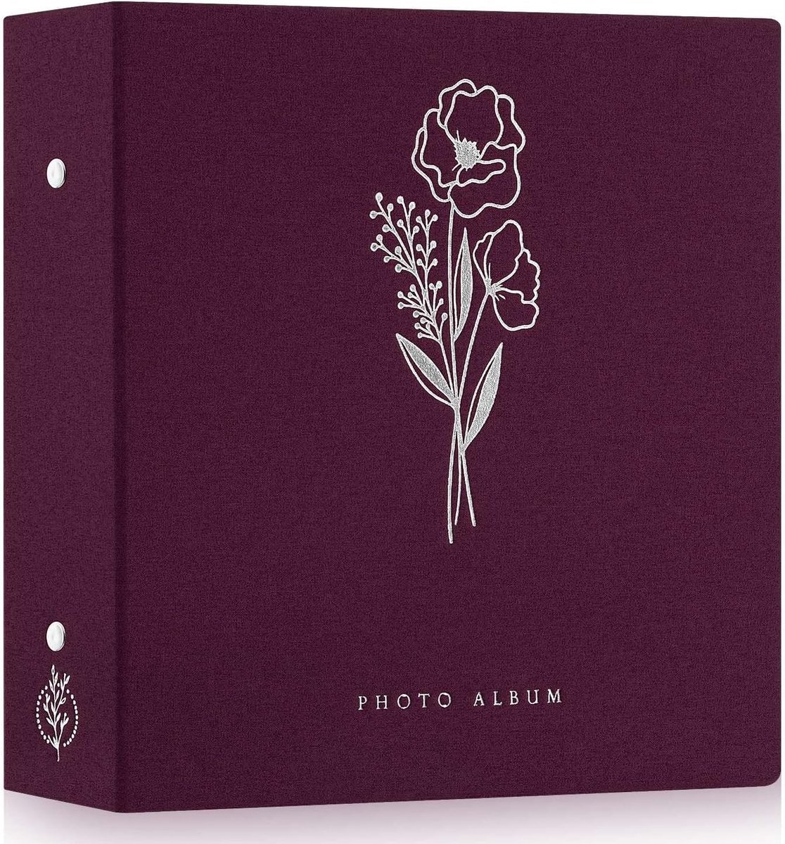 Extra Groot Fotoalbum voor 1000 Foto's met Linnen Cover - Geschikt voor Landschap en Portretfoto's 10 x 15 cm Paars
