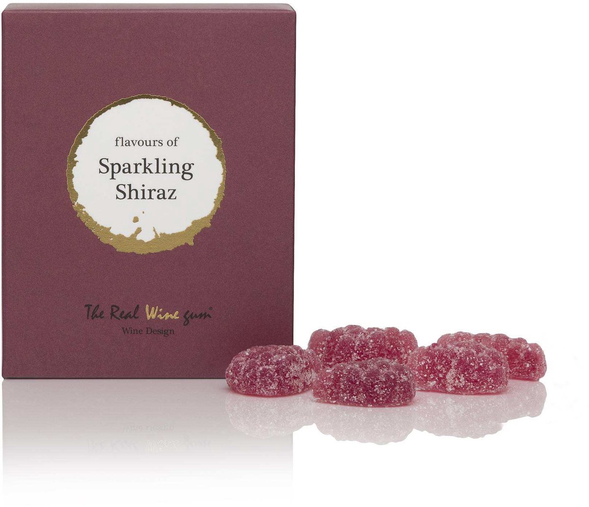 Creaties van Hier – The real wine gum - Sparkling Chiraz- wijnsnoepjes - geen alcohol -
