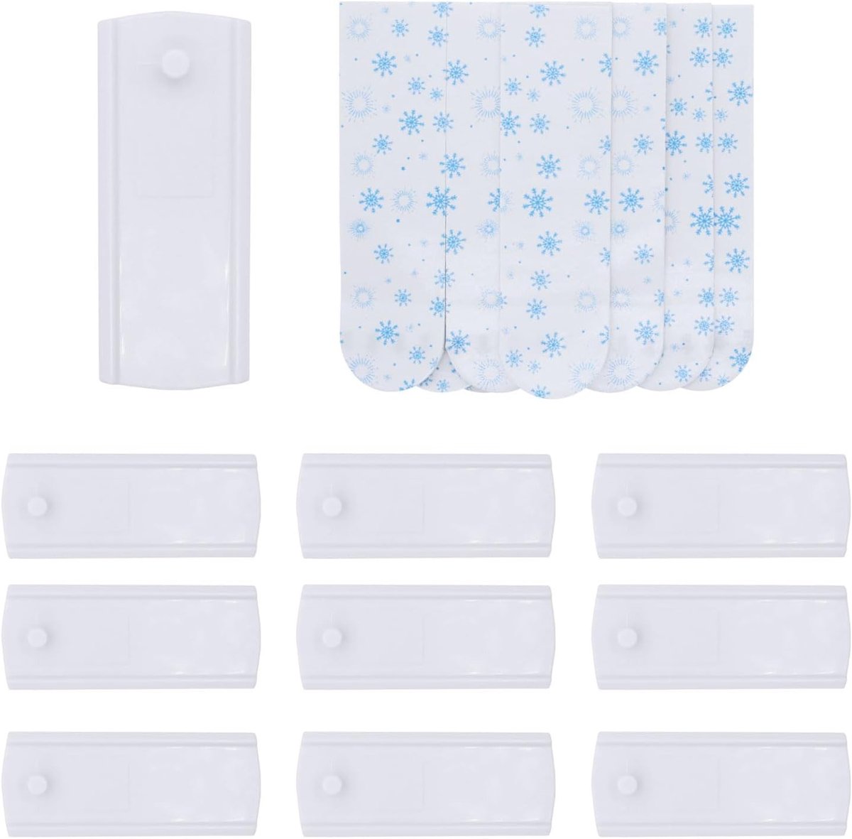 Zelfklevende haakjes voor het ophangen van foto's, zonder boren, met 10 lijmstrips, ideaal voor woonkamer en slaapkamer, gemakkelijk te gebruiken en beschadigt muren niet