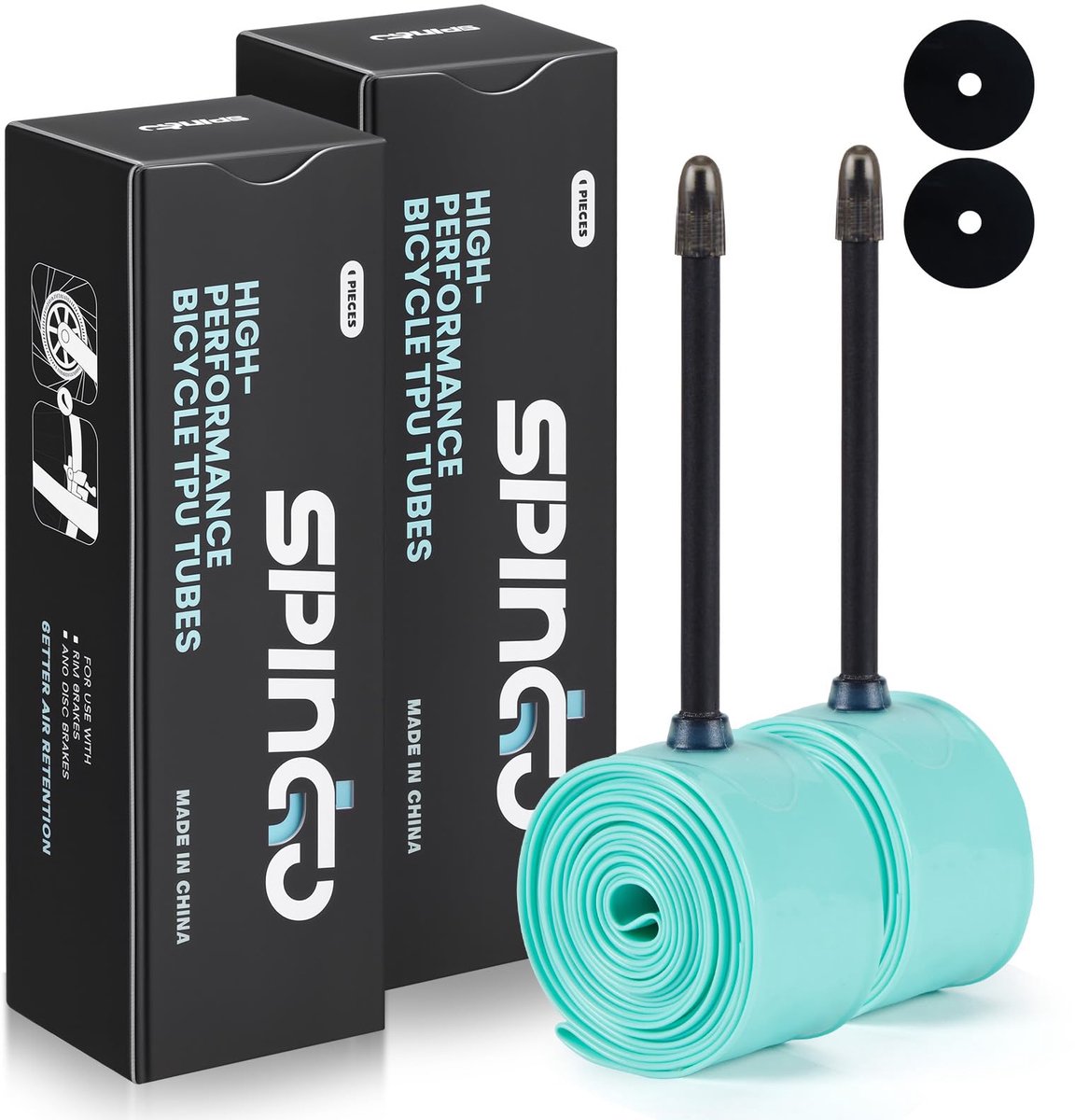 SnelShoppen - TPU Binnenband Set van 2 - 700C x 23c-32c / 700C x 35c-43c - Presta Ventiel 48/60/80mm - Ultralichte Reserve Binnenband voor Racefietsen