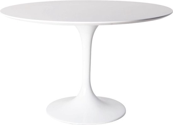 hoofdkussen spanning Reserve Design eettafel Tulip Table 100cm Wit (Matt). | bol.com