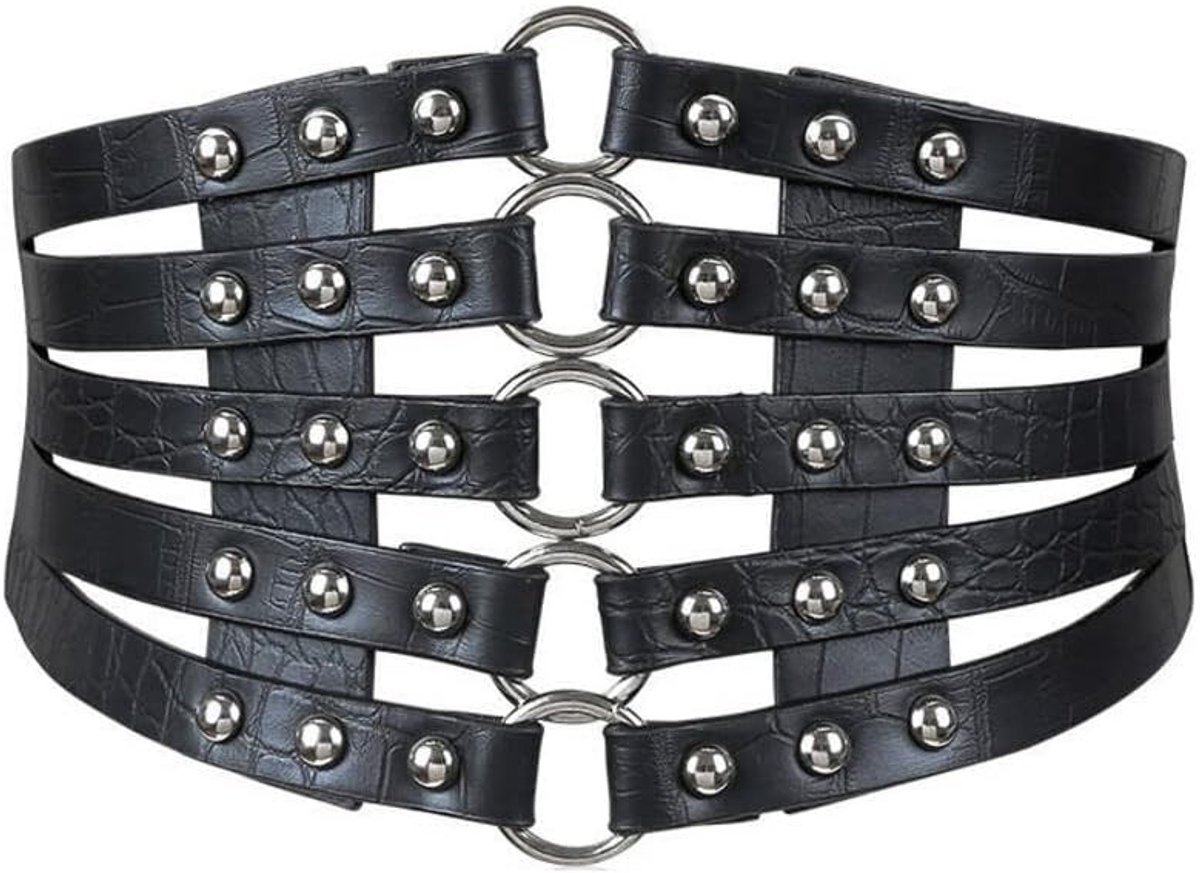 Retro Holle Brede Riem Tailleband Elastische Jurkdecoratie voor Meisjes - Taille Cincher Corset voor een Vintage Look en Comfortabele Pasvorm
