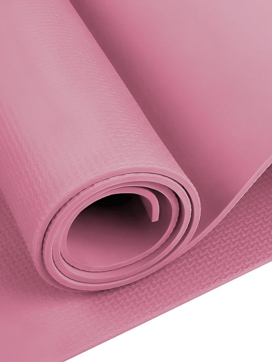 Klassieke Yogamat - Oefenmat Fitness - Yoga Pilates Training - Antislip EVA Materiaal - 173 x 61 cm - Roze — afbeelding 3