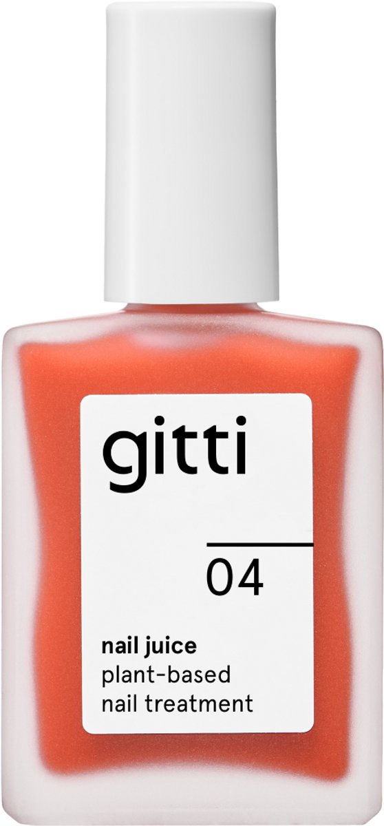 gitti Nail Juice 04 - Orange Jelly - Verzorgende Nageltint - Versterkt & Verzorgt - Met Kleur - Vegan - 15 ml