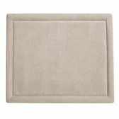 Wizzimo® Boxkleed 80 x 100 - 3 cm dik memoryfoam - Oeko Tex® - Sand Beige - Anti slip onderzijde