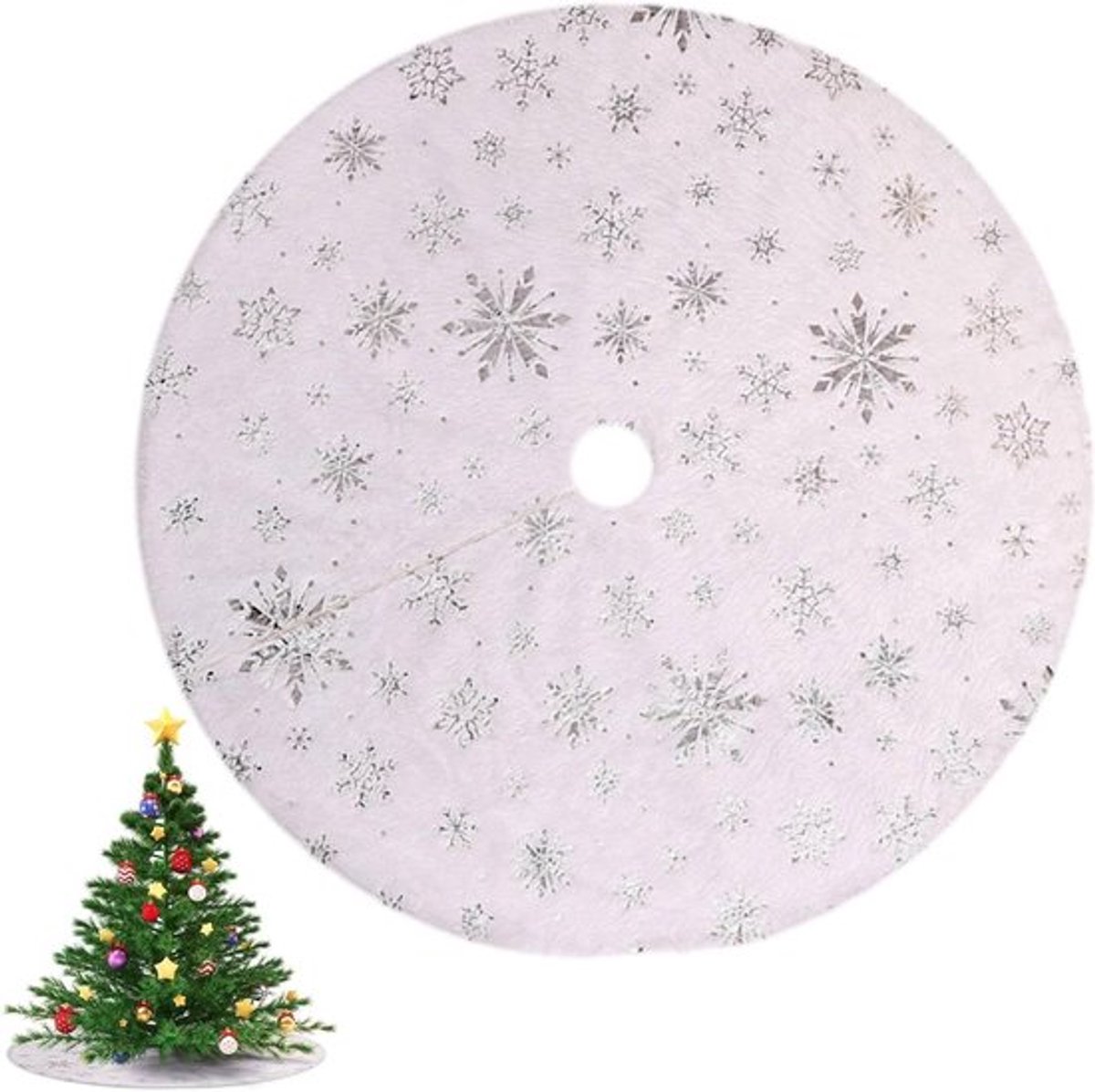 Kerstboomrok 78 cm - Decoratieve Basisbedekking voor Kerstboom - Feestelijke Versiering voor de Kerstperiode