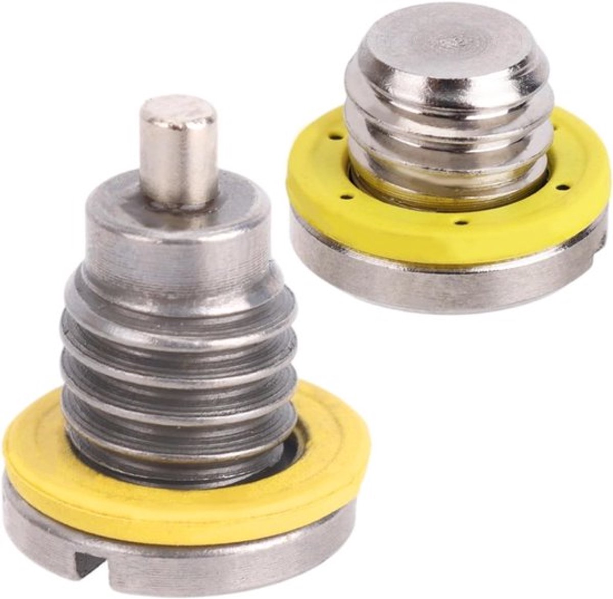 2-set afvoerventiel ondereenheid voor buitenboordversnellingsbak, 3/8-16 draad met magnetische en niet-magnetische schroeven en 2 stuks pakkingen voor verbeterde prestaties