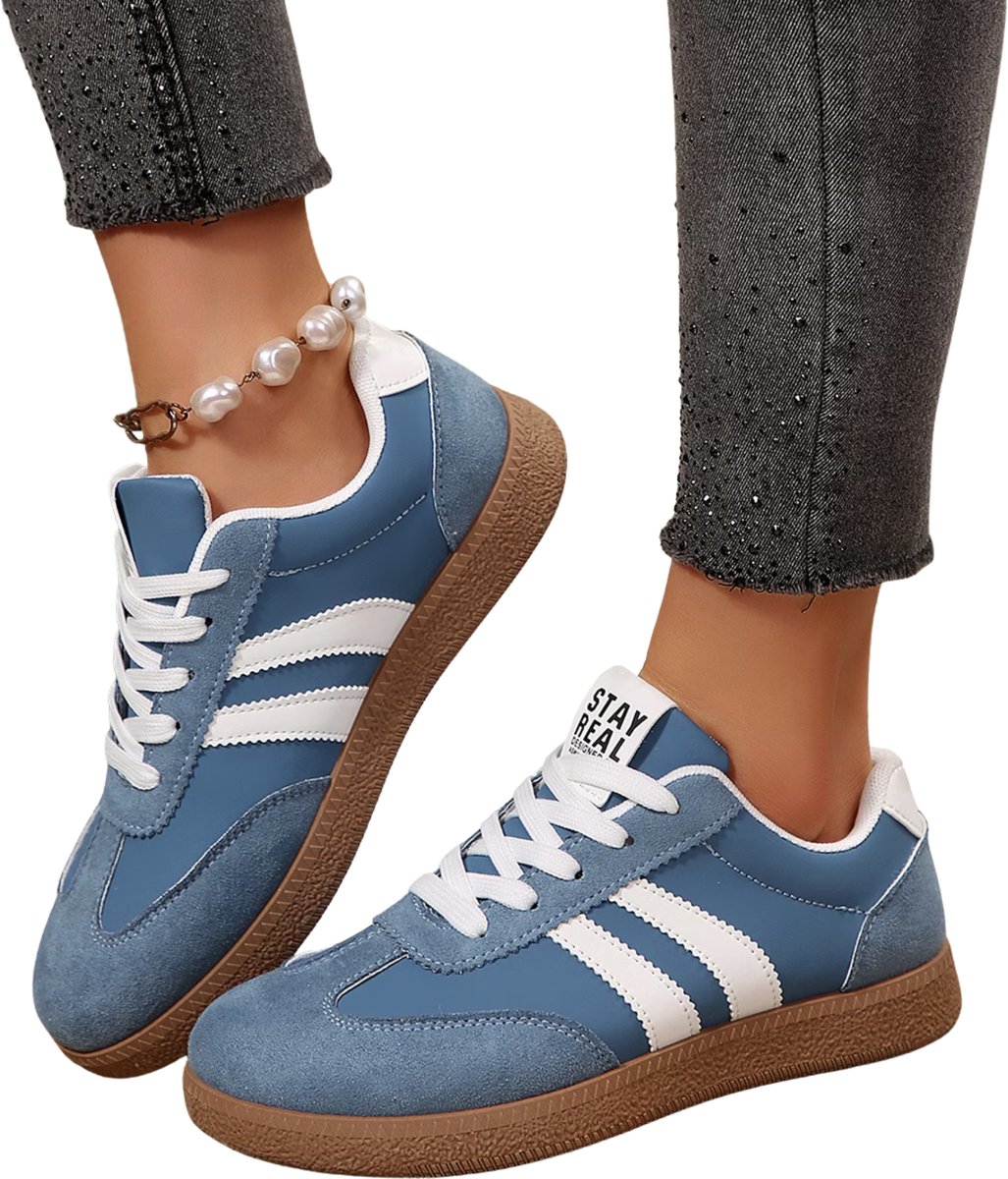 Currero Schoenen Dames Sneakers Comfortabel Slippers Casual Volwassenen 42.5 Blauw