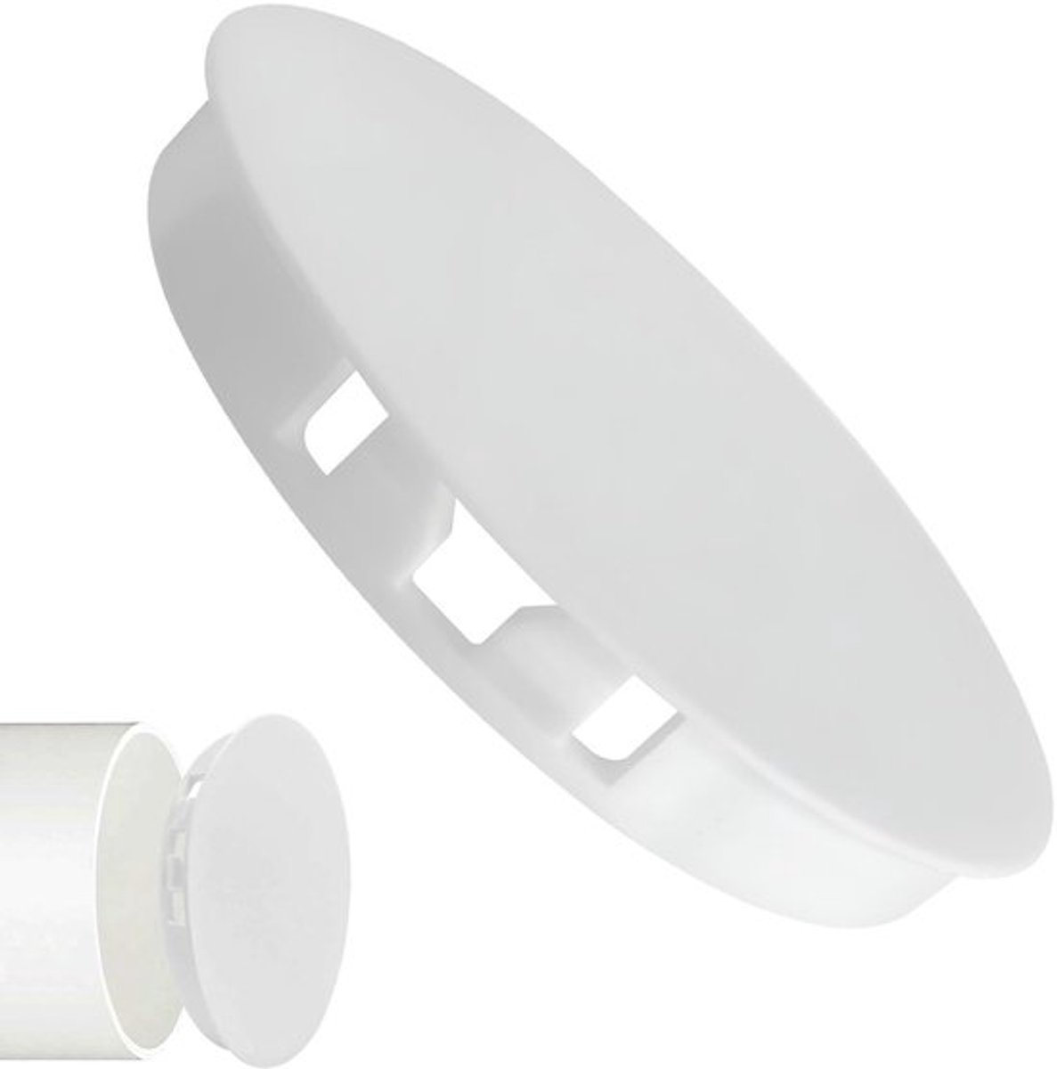Ventilatiebuisafdekking 100 mm - Veerdeksel - Stofdicht